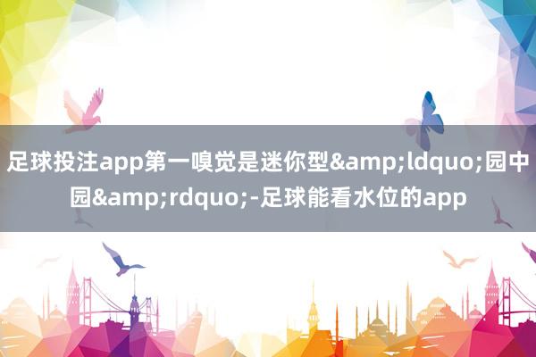 足球投注app第一嗅觉是迷你型&ldquo;园中园&rdquo;-足球能看水位的app
