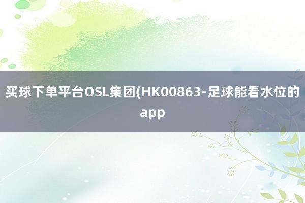 买球下单平台OSL集团(HK00863-足球能看水位的app