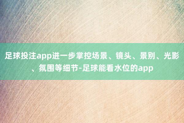 足球投注app进一步掌控场景、镜头、景别、光影、氛围等细节-足球能看水位的app