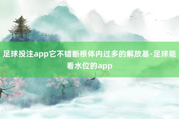 足球投注app它不错断根体内过多的解放基-足球能看水位的app