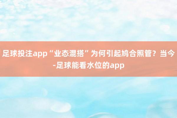 足球投注app“业态混搭”为何引起鸠合照管?当今-足球能看水位的app