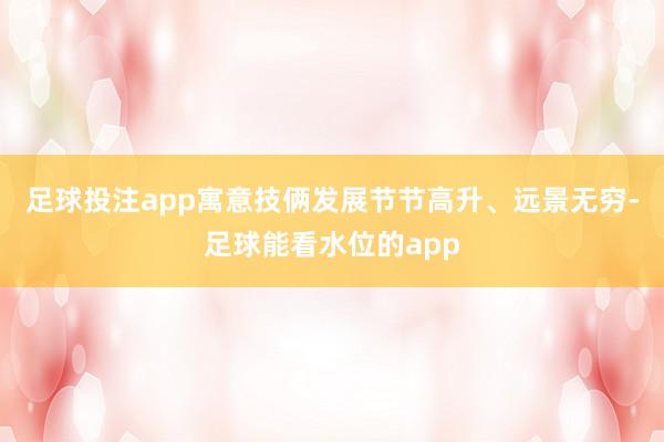 足球投注app寓意技俩发展节节高升、远景无穷-足球能看水位的app