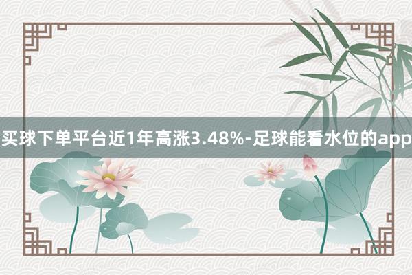 买球下单平台近1年高涨3.48%-足球能看水位的app
