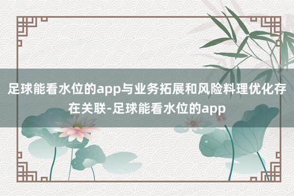 足球能看水位的app与业务拓展和风险料理优化存在关联-足球能看水位的app