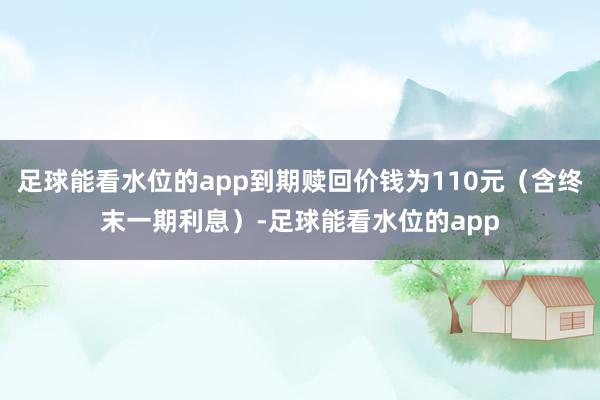 足球能看水位的app到期赎回价钱为110元（含终末一期利息）-足球能看水位的app